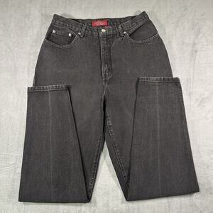 Limited Jeans Black Denim Pants Women 14L Straight Leg Vintage USA